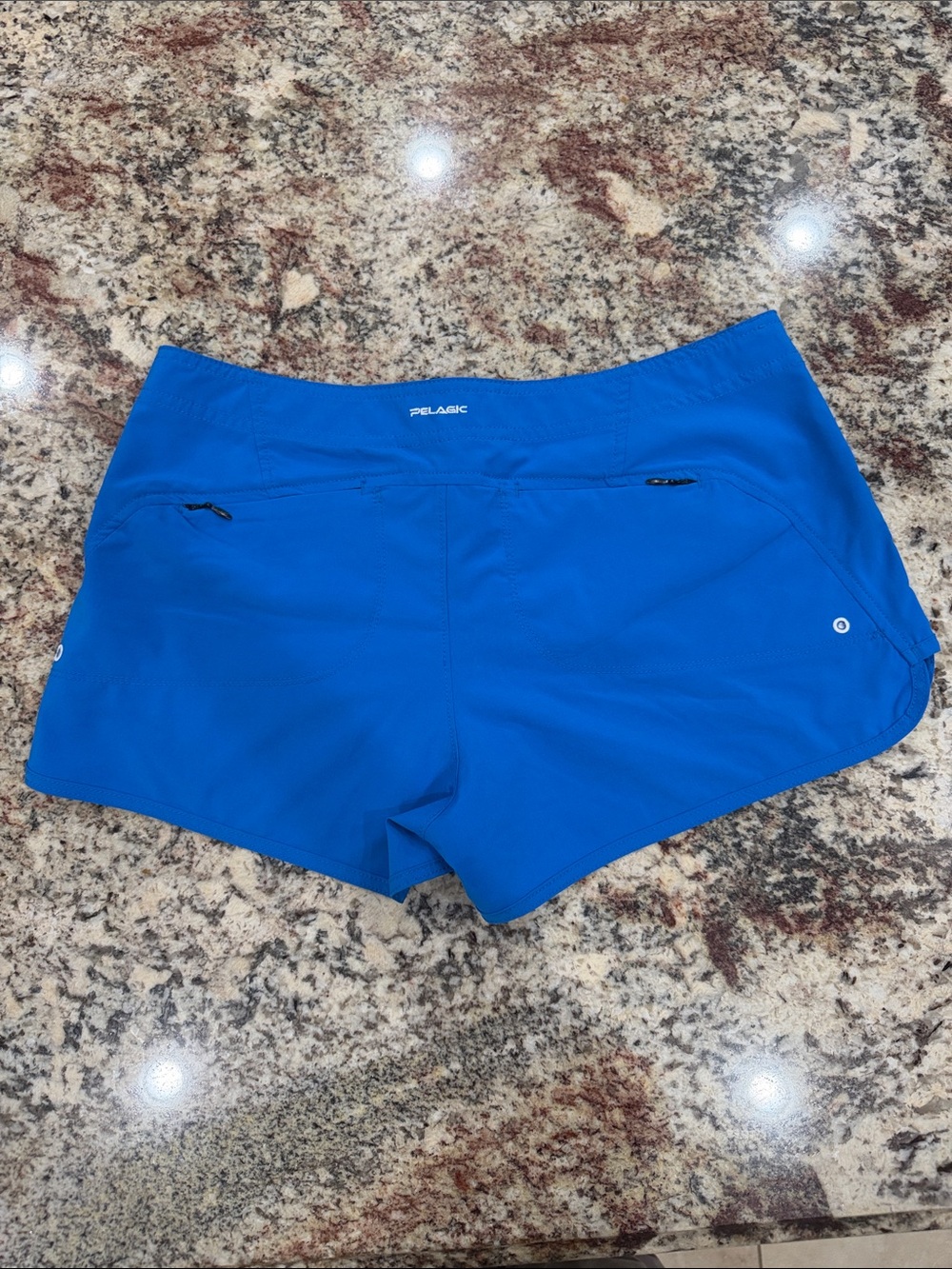 Pelagic bright Blue Women's Athletic Shorts - Picture 4 of 4